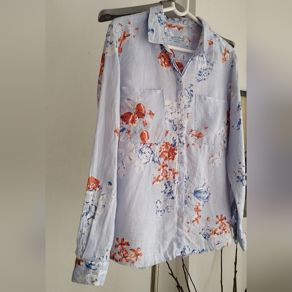 M&S Linen Button down Shirt - Picture 8 of 11